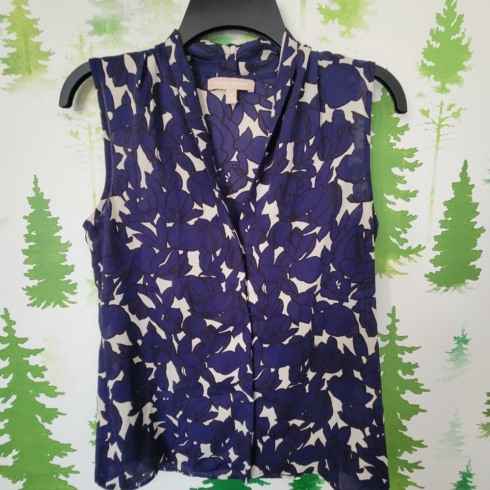Banana Republic Floral Tank Top.